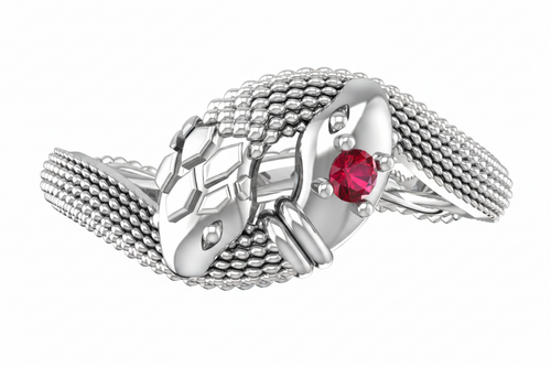 Intertwined Serpents Ring – Unity, Love & Wisdom | BY GALYA
