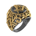 Masonic Ring   - Breathable Lattice Structure  BY GALYA