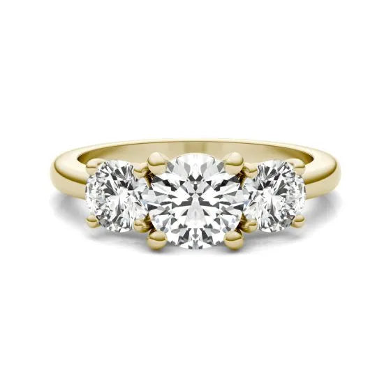 3 CTW AGI Certified Lab Grown Diamond (G-VS) Three Stone Engagement