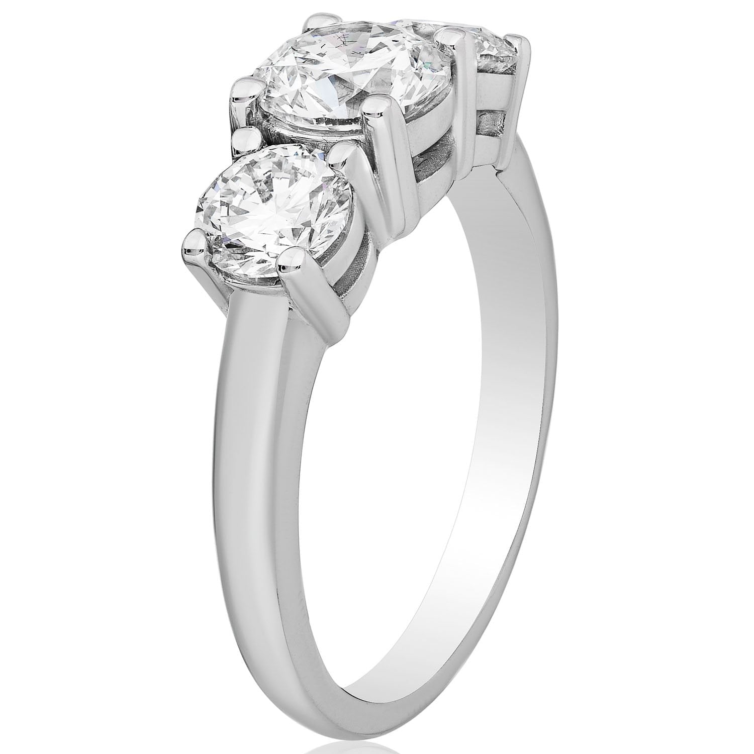 3 CTW AGI Certified Lab Grown Diamond (G-VS) Three Stone Engagement