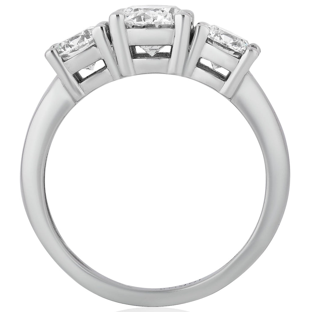3 CTW AGI Certified Lab Grown Diamond (G-VS) Three Stone Engagement