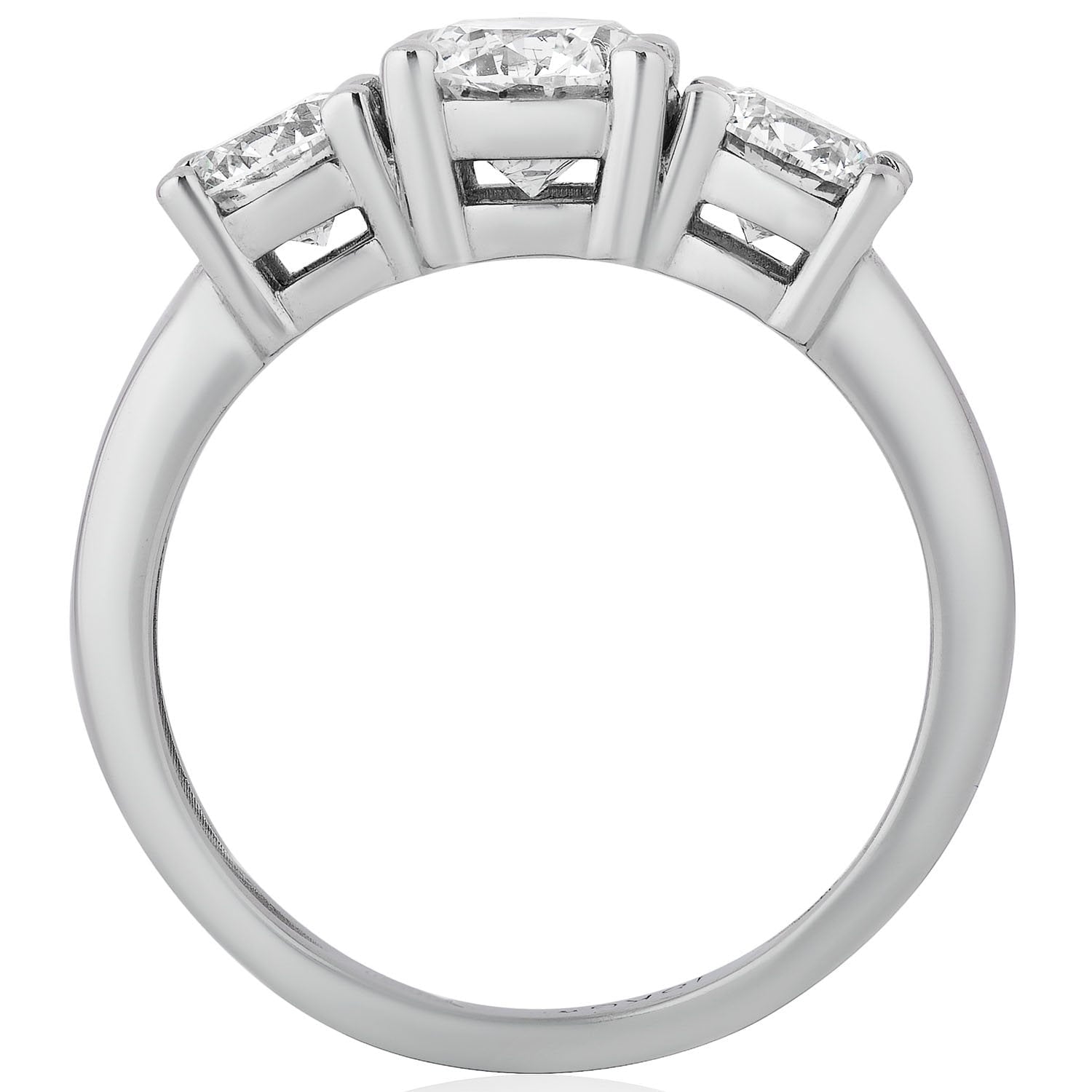 3 CTW AGI Certified Lab Grown Diamond (G-VS) Three Stone Engagement