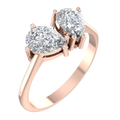 Twin Pear Two-Stone Ring – 3D Model
