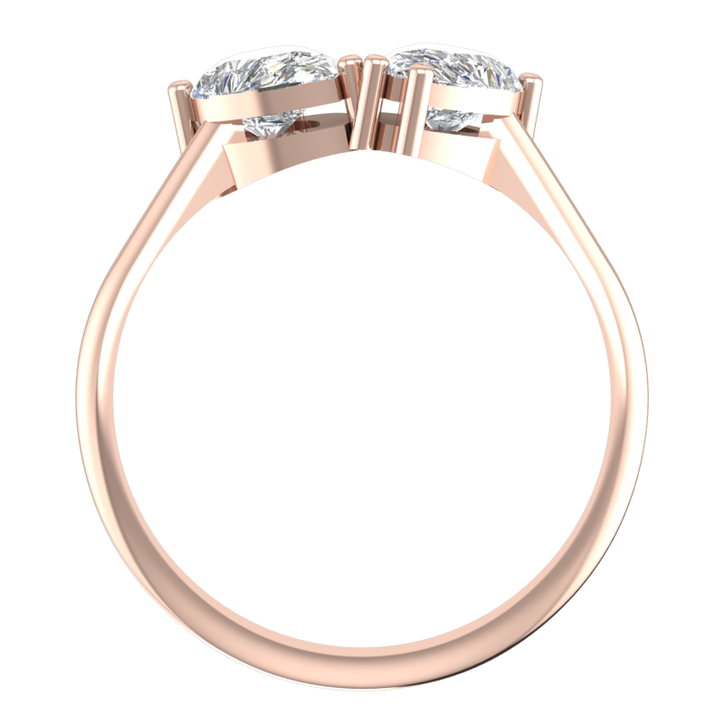 Twin Pear Two-Stone Ring – 3D Model
