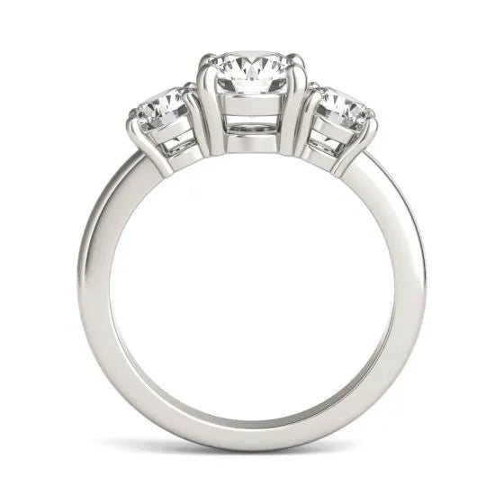 3 CTW AGI Certified Lab Grown Diamond (G-VS) Three Stone Engagement