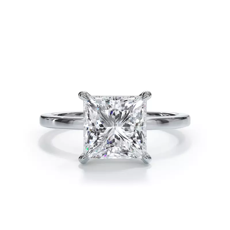 2.00 CTW AGI Certified Lab Grown Diamond Solitaire Engagement Ring –