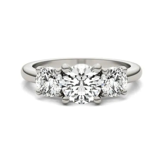 3 CTW AGI Certified Lab Grown Diamond (G-VS) Three Stone Engagement