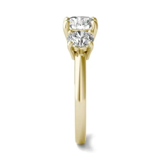 3 CTW AGI Certified Lab Grown Diamond (G-VS) Three Stone Engagement