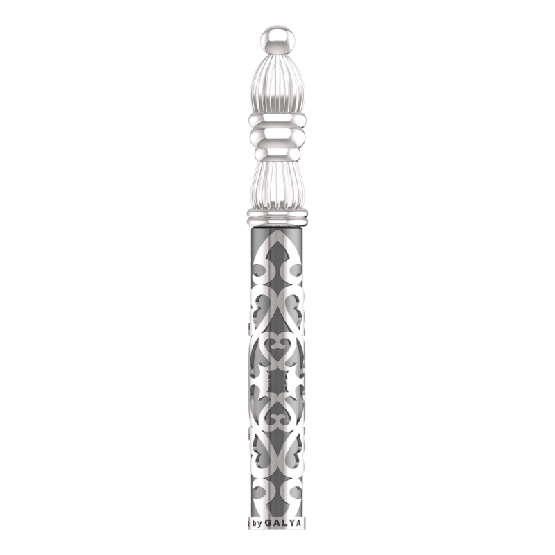 Sterling Silver Cigar Pin — Floral Filigree Case | Handcrafted 925 Silver Cigar Draw Tool & Nubber | BY GALYA