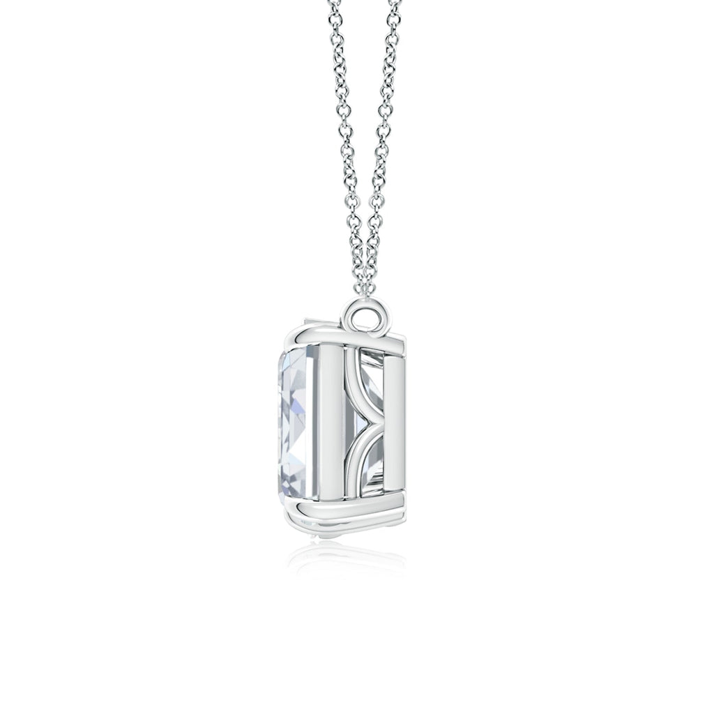 AGI Certified Lab-Grown Emerald-Cut & Pear Diamond Two-Stone Pendant