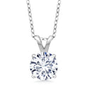 .80 CTW Certified Genuine Moissanite Solitaire Pendant Necklace -