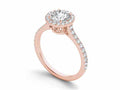 Raised Prong Halo Engagement Ring CAD Design – Digital Download