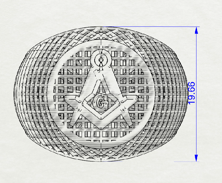 Masonic Ring 30 th degree  – Breathable Lattice Structure  BY GALYA