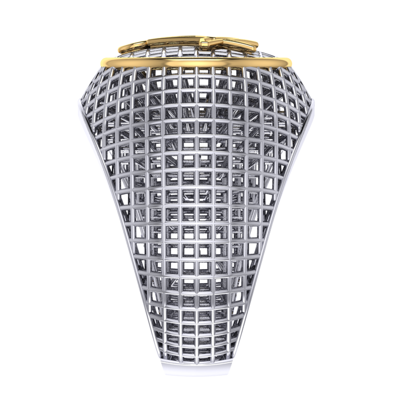 Masonic Ring – Breathable Lattice Structure  BY GALYA