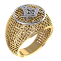 Masonic Ring – Breathable Lattice Structure  BY GALYA