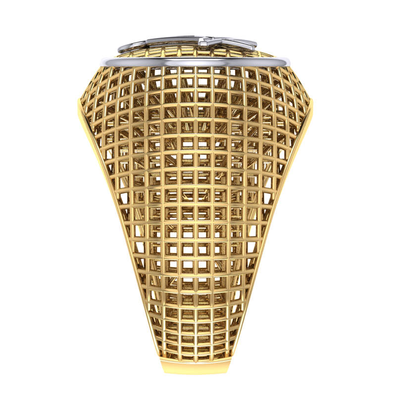 Masonic Ring – Breathable Lattice Structure  BY GALYA