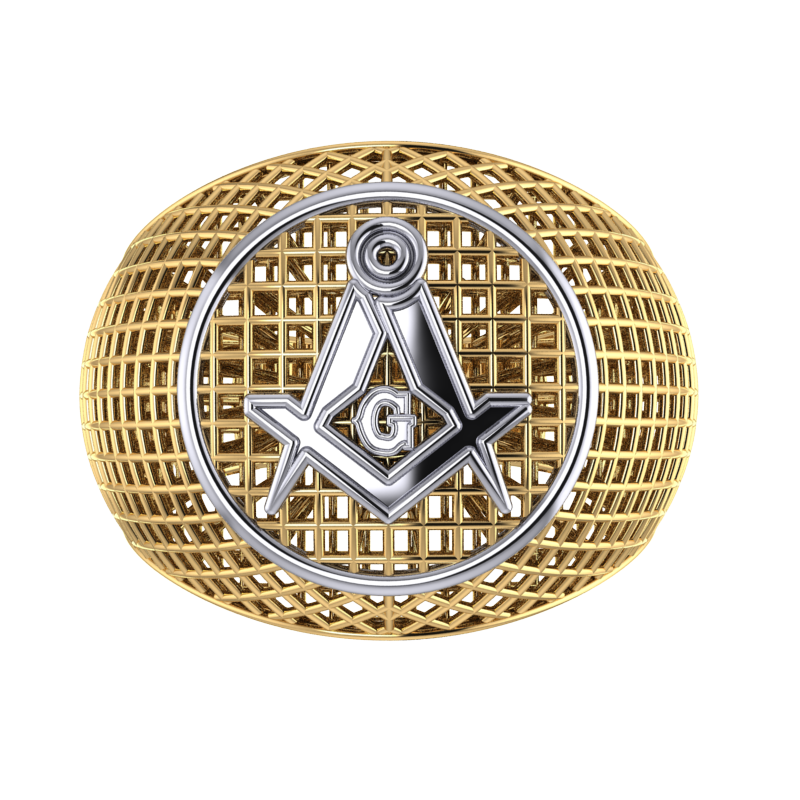 Masonic Ring – Breathable Lattice Structure  BY GALYA
