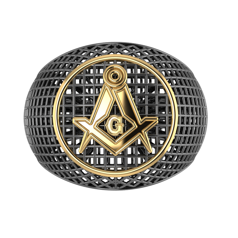 Masonic Ring – Breathable Lattice Structure  BY GALYA