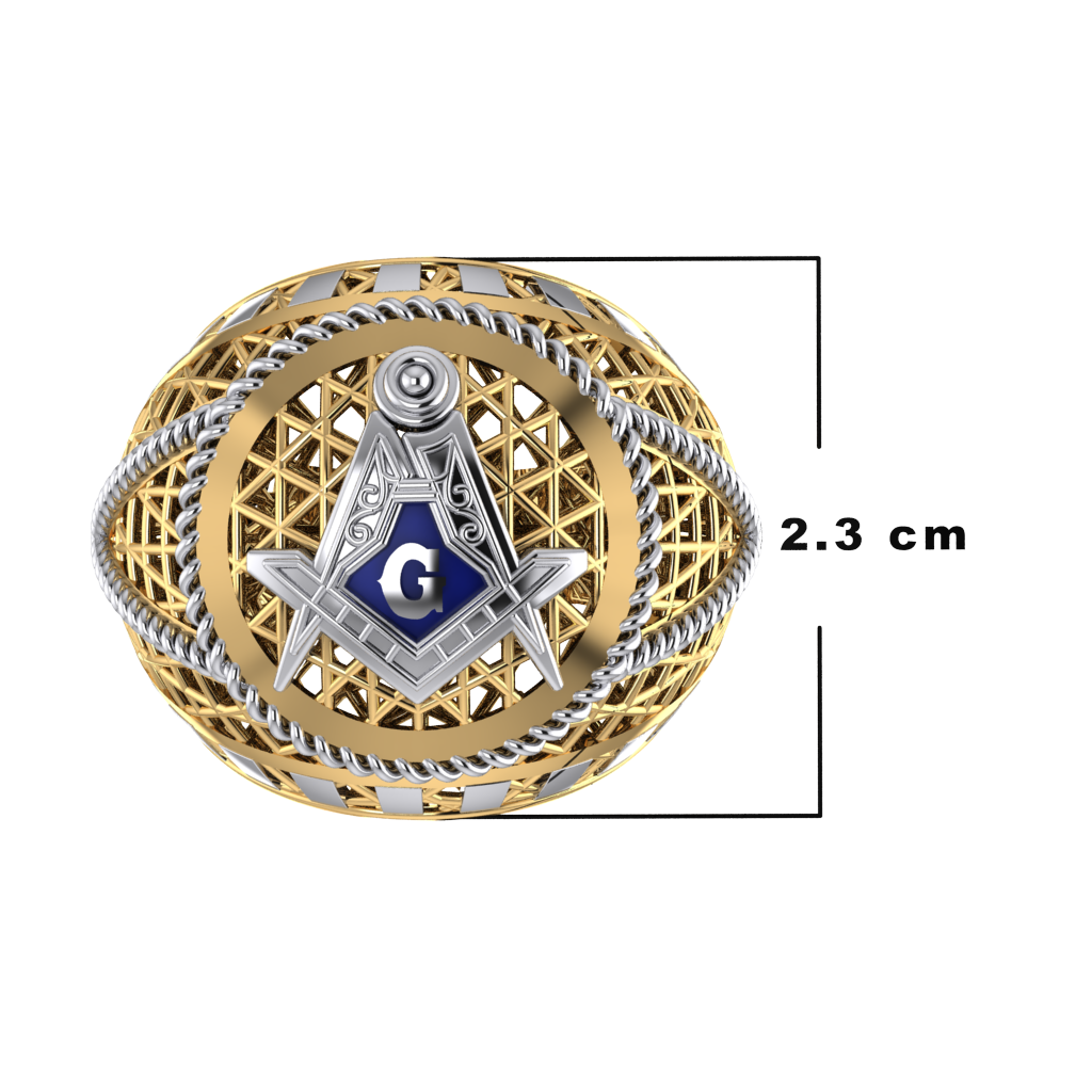 Masonic Ring - Breathable Lattice Structure  BY GALYA