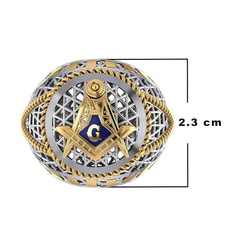 Masonic Ring - Breathable Lattice Structure  BY GALYA