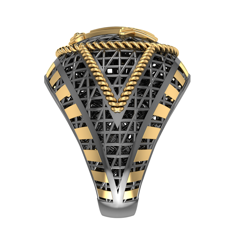 Masonic Ring - Breathable Lattice Structure  BY GALYA