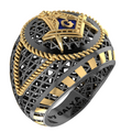 Masonic Ring - Breathable Lattice Structure  BY GALYA