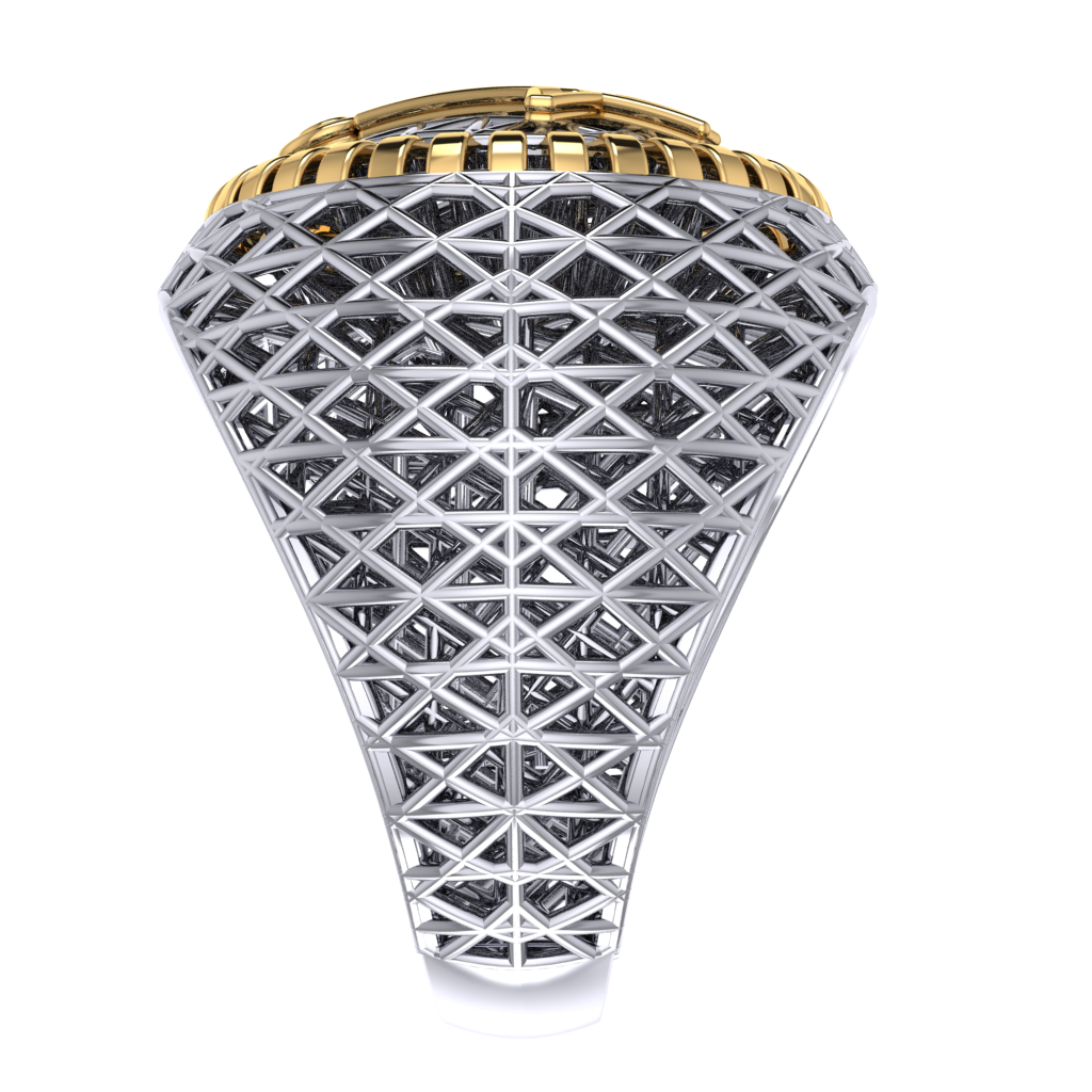 Masonic Ring – Breathable Lattice Structure  BY GALYA