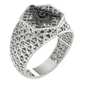 Masonic Ring   - Breathable Lattice Structure  BY GALYA