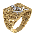 Masonic Ring – Breathable Lattice Structure  BY GALYA