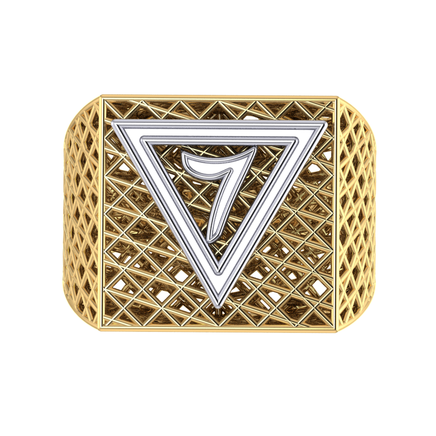 Masonic Ring – Breathable Lattice Structure  BY GALYA