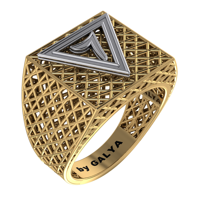 Masonic Ring – Breathable Lattice Structure  BY GALYA