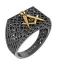 Masonic Ring – Breathable Lattice Structure  BY GALYA