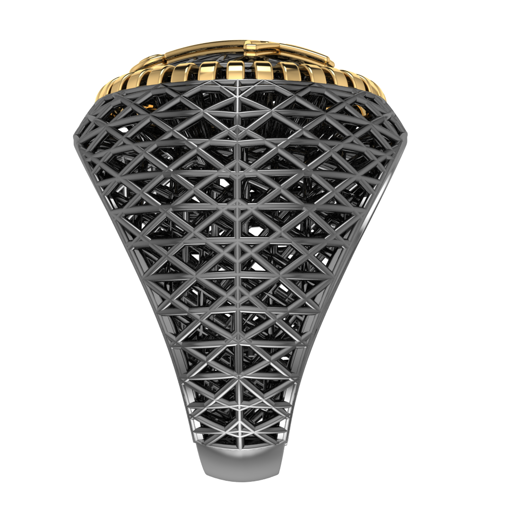 Masonic Ring – Breathable Lattice Structure  BY GALYA