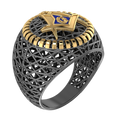 Masonic Ring – Breathable Lattice Structure  BY GALYA
