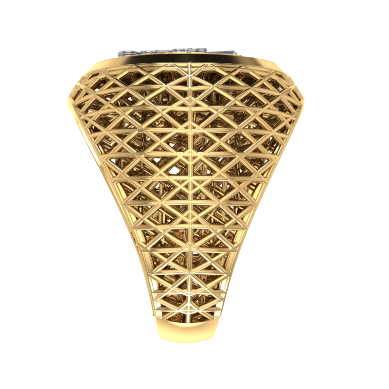 Masonic Ring – Breathable Lattice Structure  BY GALYA