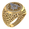 Masonic Ring – Breathable Lattice Structure  BY GALYA
