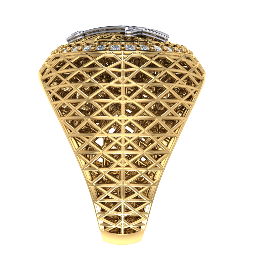 Masonic Ring – Breathable Lattice Structure  BY GALYA