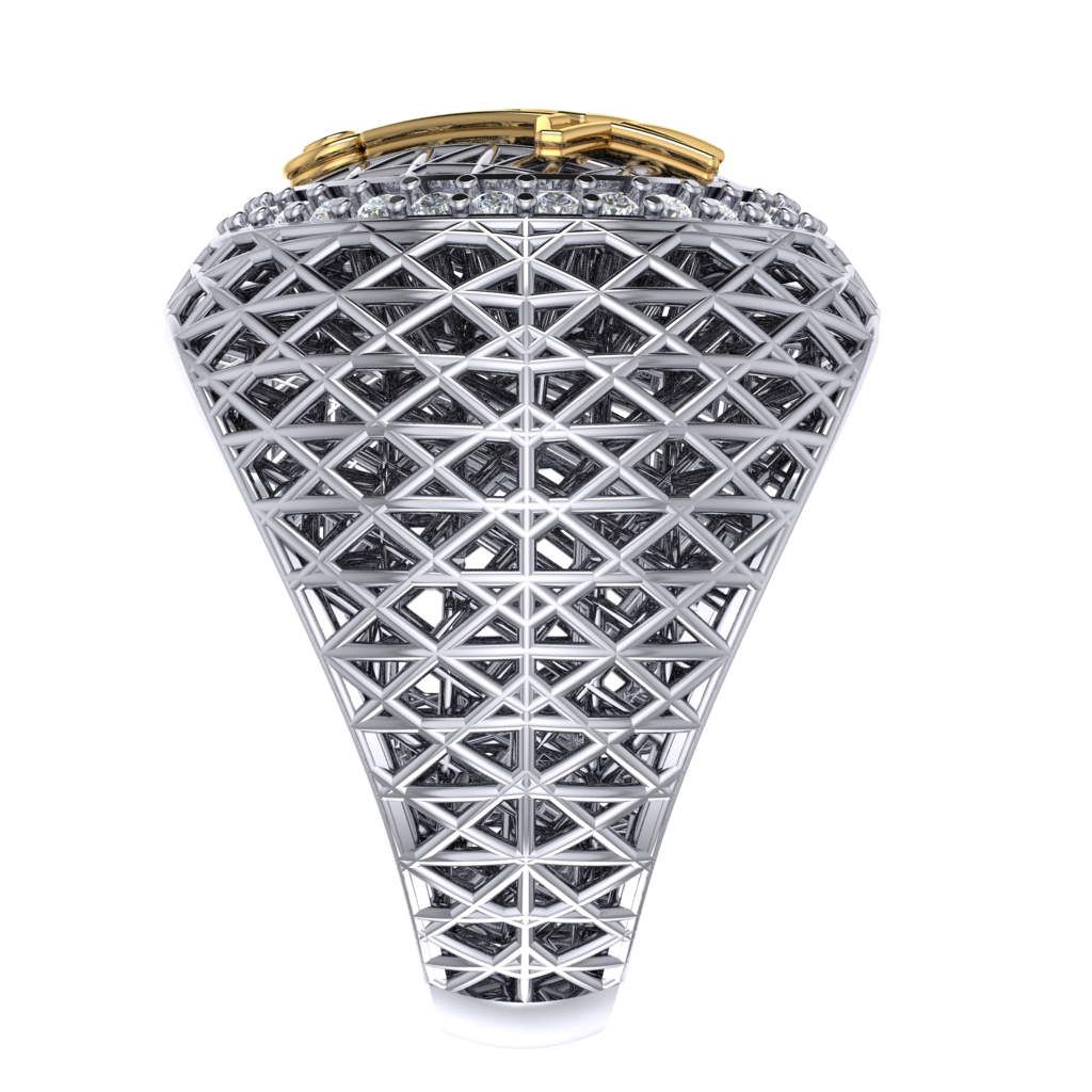 Masonic Ring – Breathable Lattice Structure  BY GALYA