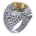 Masonic Ring – Breathable Lattice Structure  BY GALYA