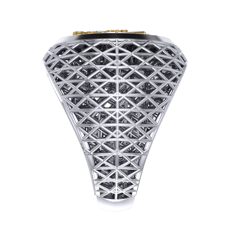 Masonic Ring – Breathable Lattice Structure  BY GALYA