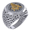 Masonic Ring – Breathable Lattice Structure  BY GALYA