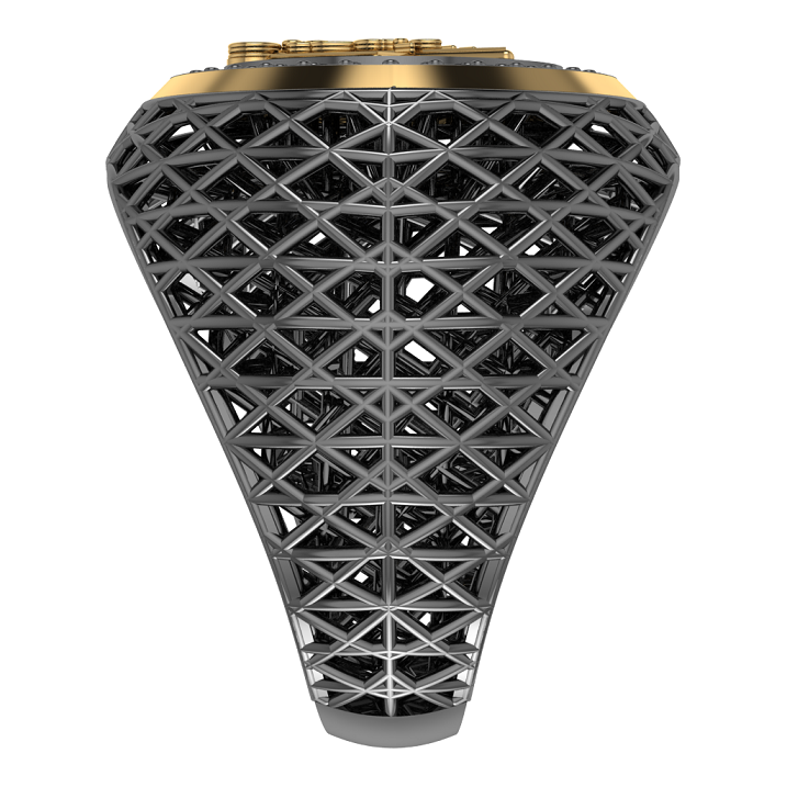 Masonic Ring – Breathable Lattice Structure  BY GALYA