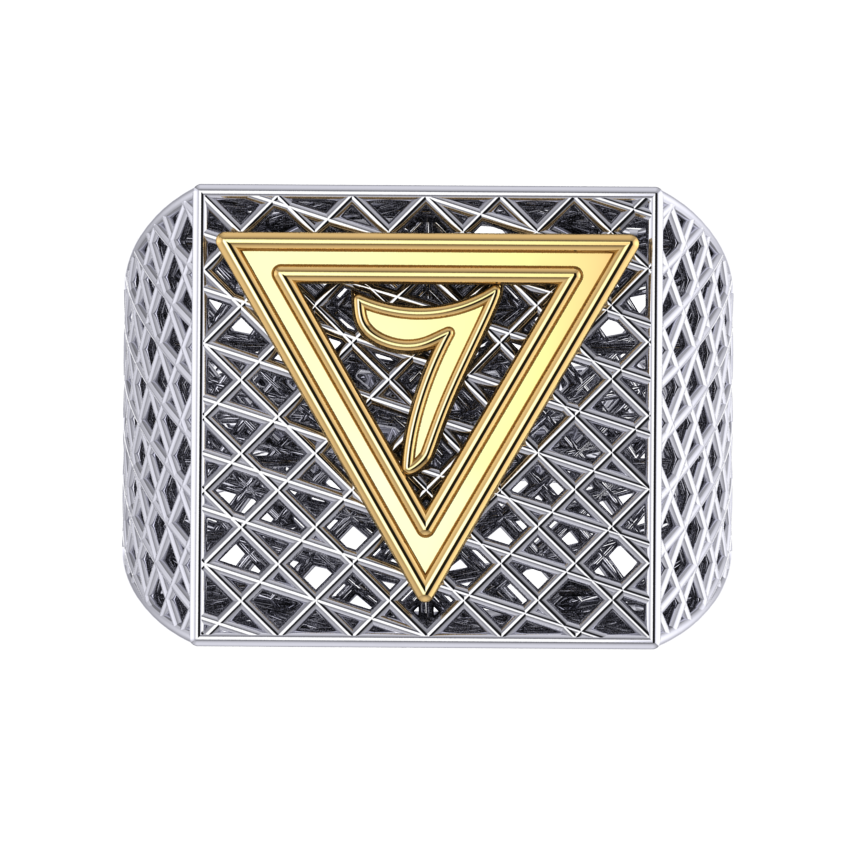 Masonic Ring – Breathable Lattice Structure  BY GALYA