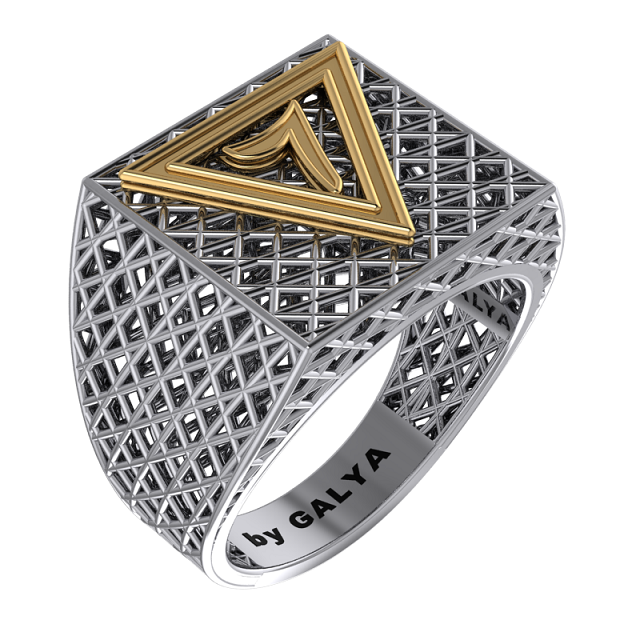 Masonic Ring – Breathable Lattice Structure  BY GALYA