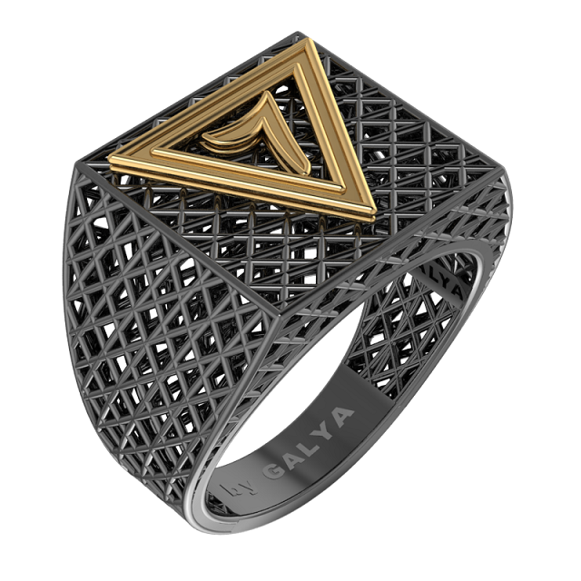 Masonic Ring – Breathable Lattice Structure  BY GALYA