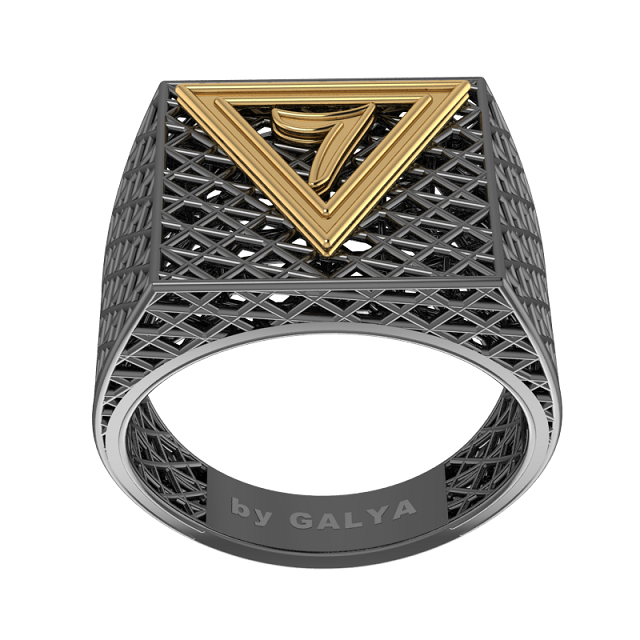 Masonic Ring – Breathable Lattice Structure  BY GALYA