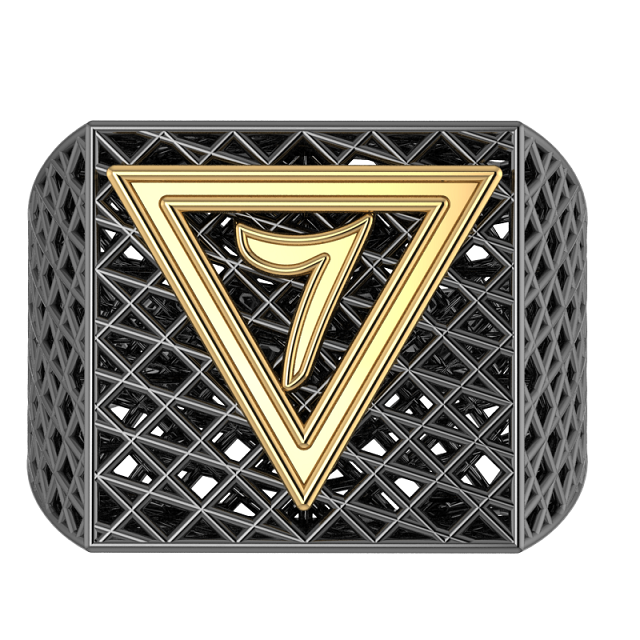Masonic Ring – Breathable Lattice Structure  BY GALYA