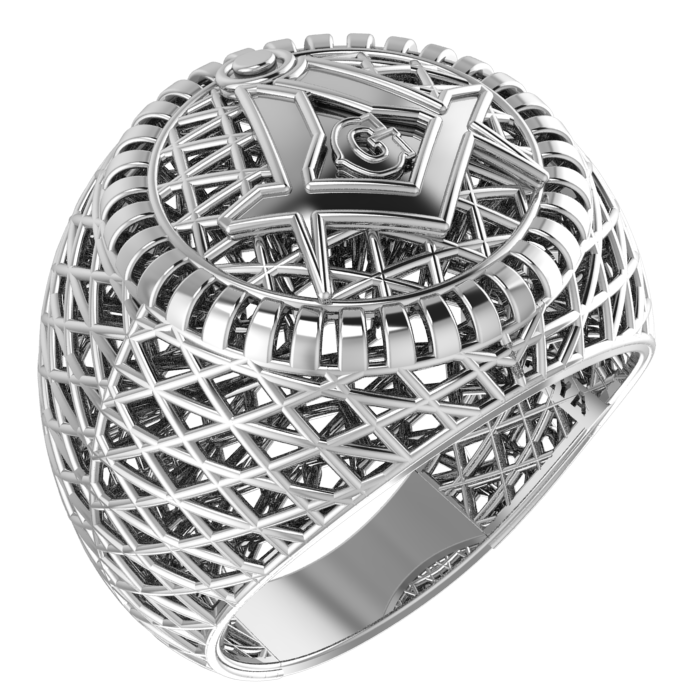 Masonic Ring – Breathable Lattice Structure  BY GALYA