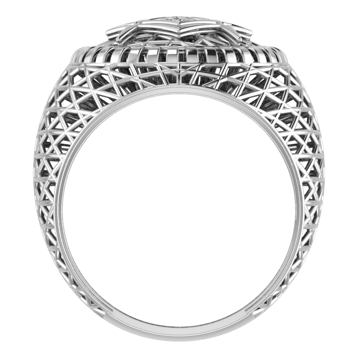 Masonic Ring – Breathable Lattice Structure  BY GALYA