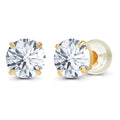 2.00 CTW Lab-Grown Diamond Stud Earrings – E Color VS Clarity in Solid